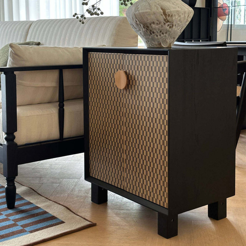 Armoire d'entrée Mid-Century, H 29,5 po x l 23,6 po x P 15,7 po