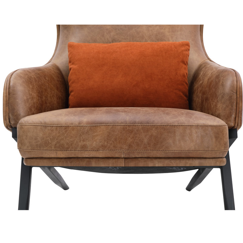 Amos Leather Accent Chair