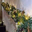 270cm (9ft) Christmas Artificial Snowy Garland, Prelit with Warm LED Lights & Timer