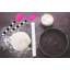 Ensemble de 3 ustensiles French Bull - noir, blanc / silicone rose vif-67115573