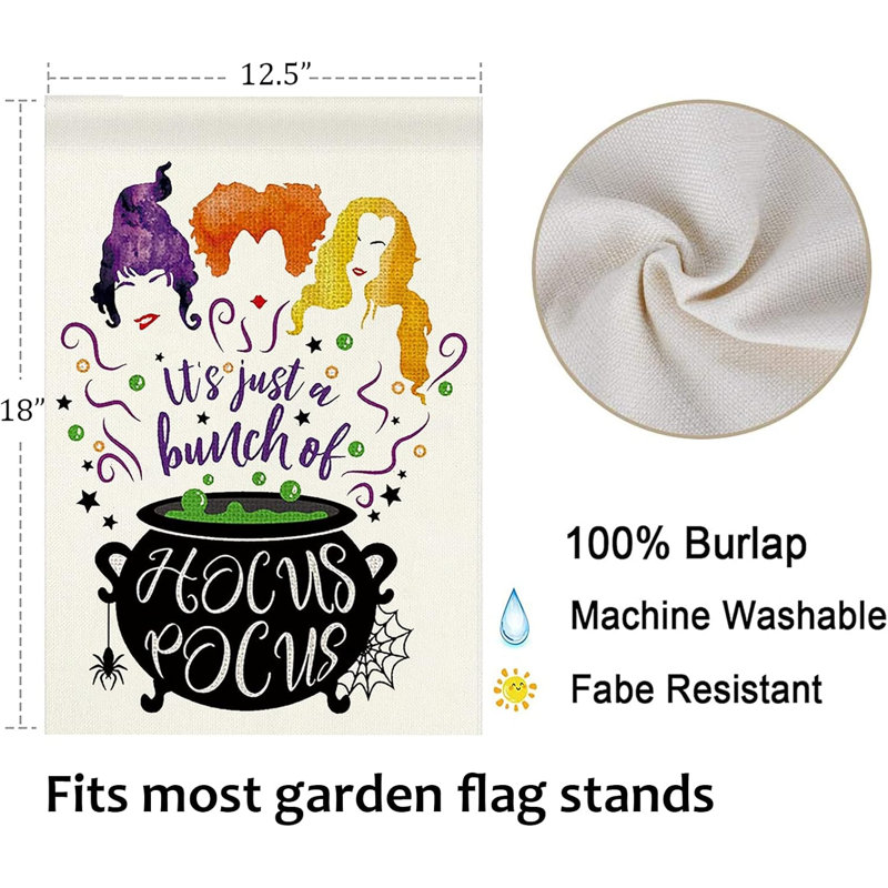 Drapeau d'Halloween Halloween Hocus Pocus