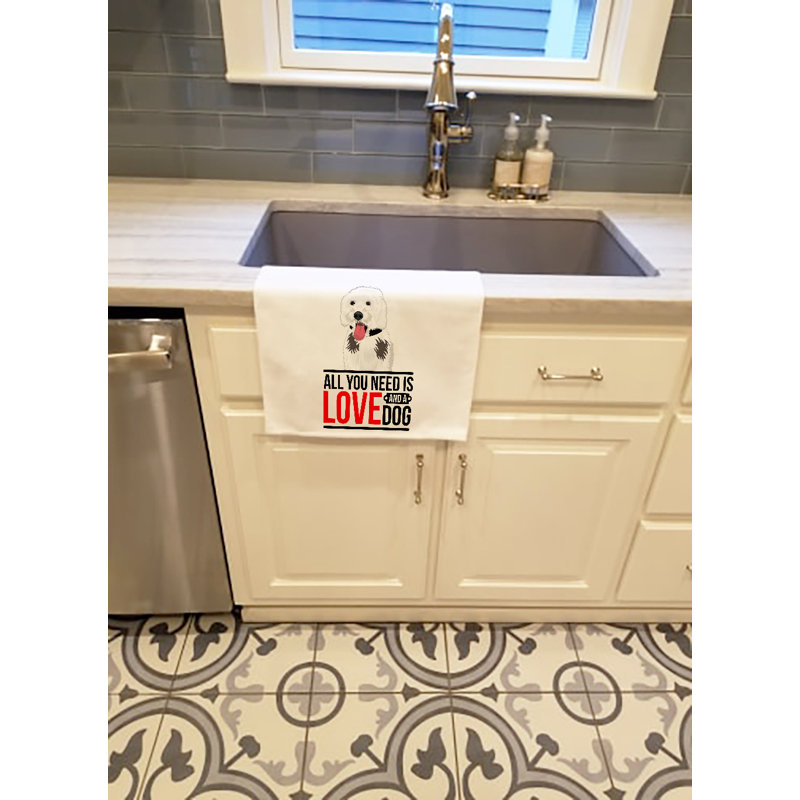 Ensemble de 2 serviettes de cuisine Doodle