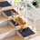  Ensemble de 2 escaliers pour petits chiens - Escalier en bois antidérapant et rampe pour animaux de compagnie âgés ou blessés
