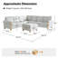 Canapé modulaire de style campagnard rayé Terren-1411464390