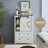 48"w Farmhouse Dresser With Sliding Barn Door - 5-drawer Storage Chest For Bedroom-1733767498