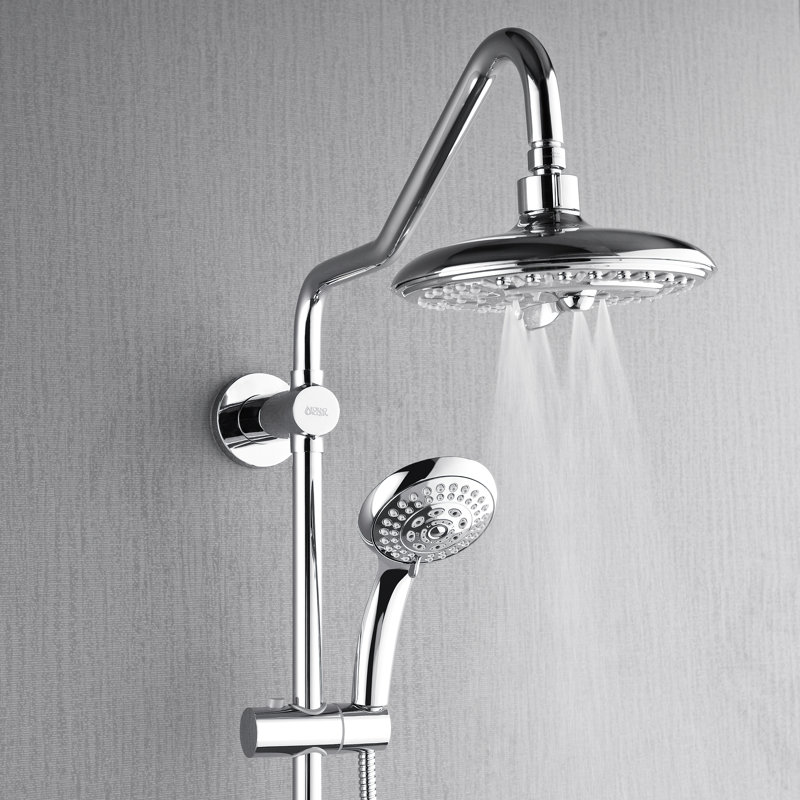 Douche de rénovation FORNO ACQUA AcquaSPA, pluie de tête, pomme de douche de 8 pouces, pomme de douche à main, jets de corps, inverseur 6 fonctions, débit de 1,8 GPM