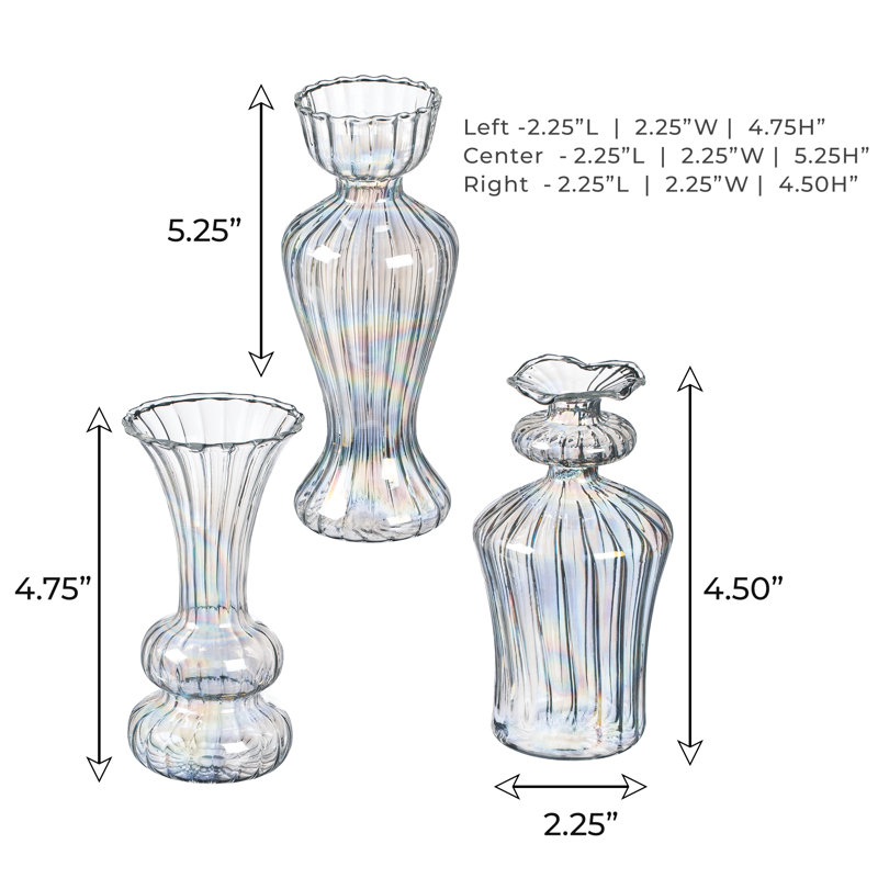 Mini-vase en verre Crockett