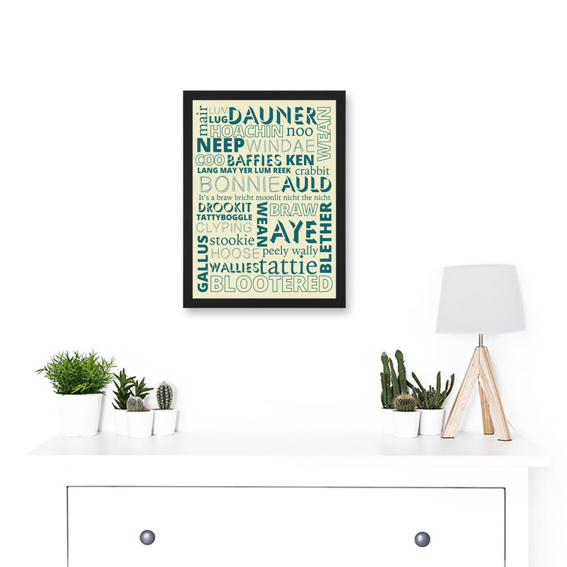 Quote Scottish Scotland Sayings Words - Single Picture Frame Print