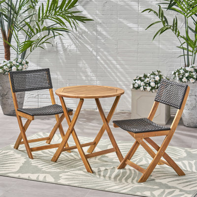 ENSEMBLE BISTRO, 2 chaises + 1 table