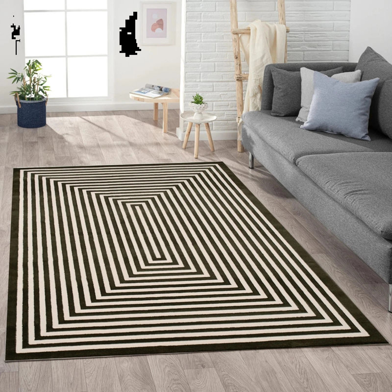 Geometric Area Rug, Rectangle 200 x 290 cm