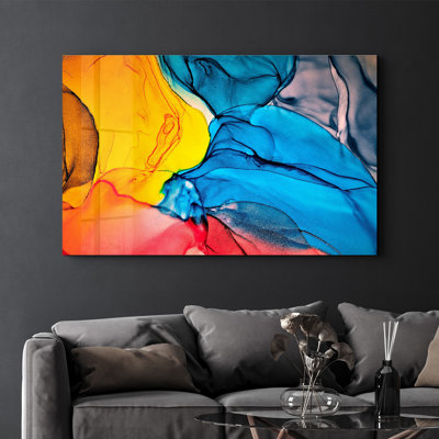 Elegant Tempered Glass Wall Art Painting, 13.8 x 21.7 inches | 100% Tempered Glass, Thickness: 0.16 inches | UV Printed for Vibrant Colors | Perfect for Home Decor, Living Room, & Office Spaces