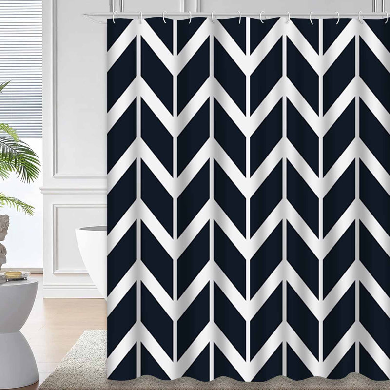 Rideau de douche Chevron Arrow, L 72 po x l 72 po