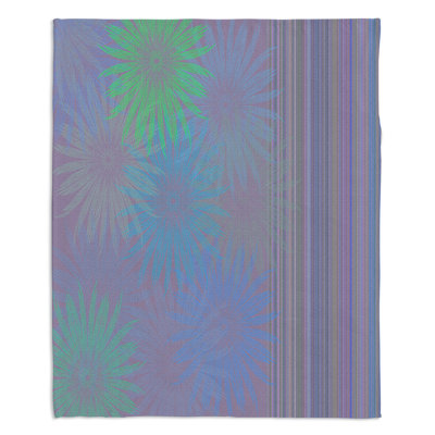 Jeté / motif floral