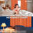 Millendon Energy Saving Modern Polyester Grommet Room Darkening Curtain Pair-1411589314-1411588899