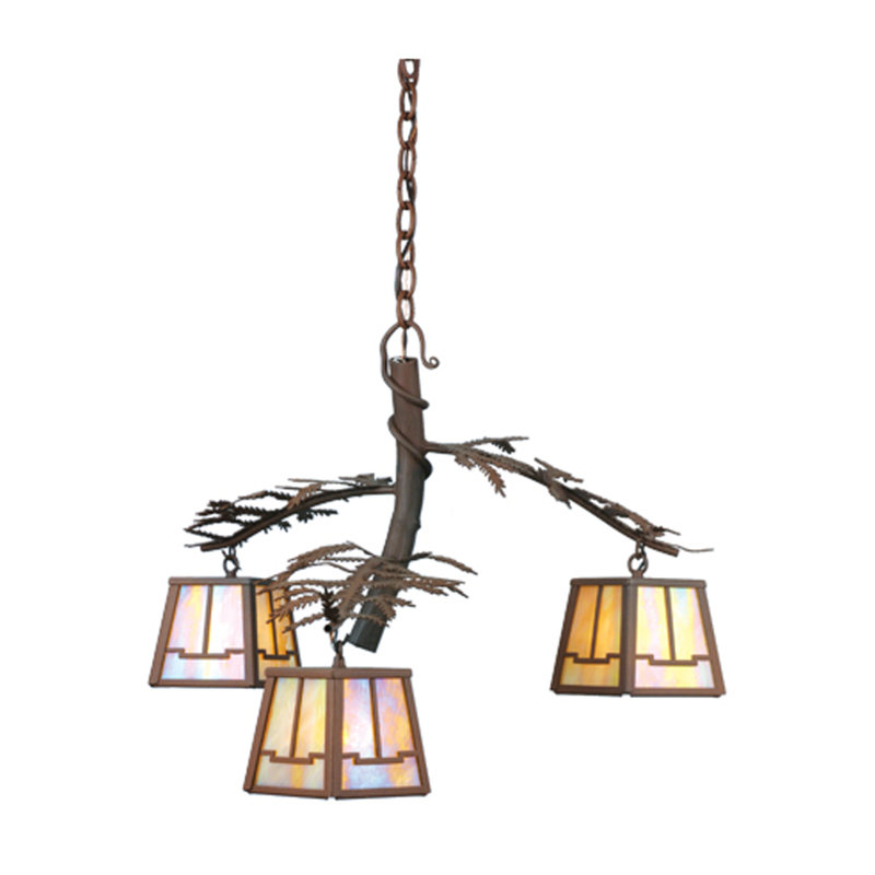 Rustic Lodge 3 - Light Tiered Chandelier