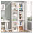 6-Tier Narrow Corner Cube Bookcase Storage For Living Room, Office, Bedroom-2057804180