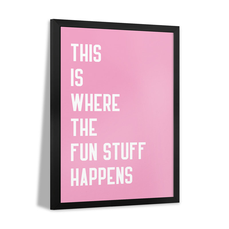 «Fun Zone Awaits» - reproduction d'art murale - affiche de galerie, H 32 po x l 24 po