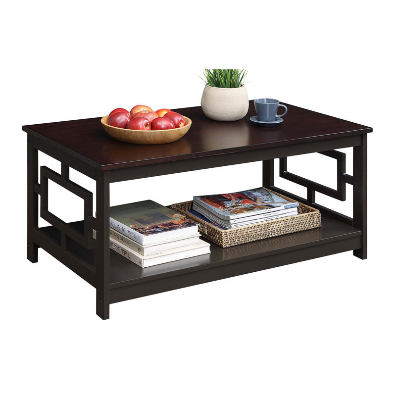 Carmeline Coffee Table, Espresso Top/ Espresso Base
