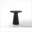Ensemble de 3 tables basses Jasper noir ébène – Tables d'appoint et consoles polyvalentes pour le salon avec pied central
