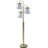 63" Tall Metal Floor Lamp Crystal Chandelier Design