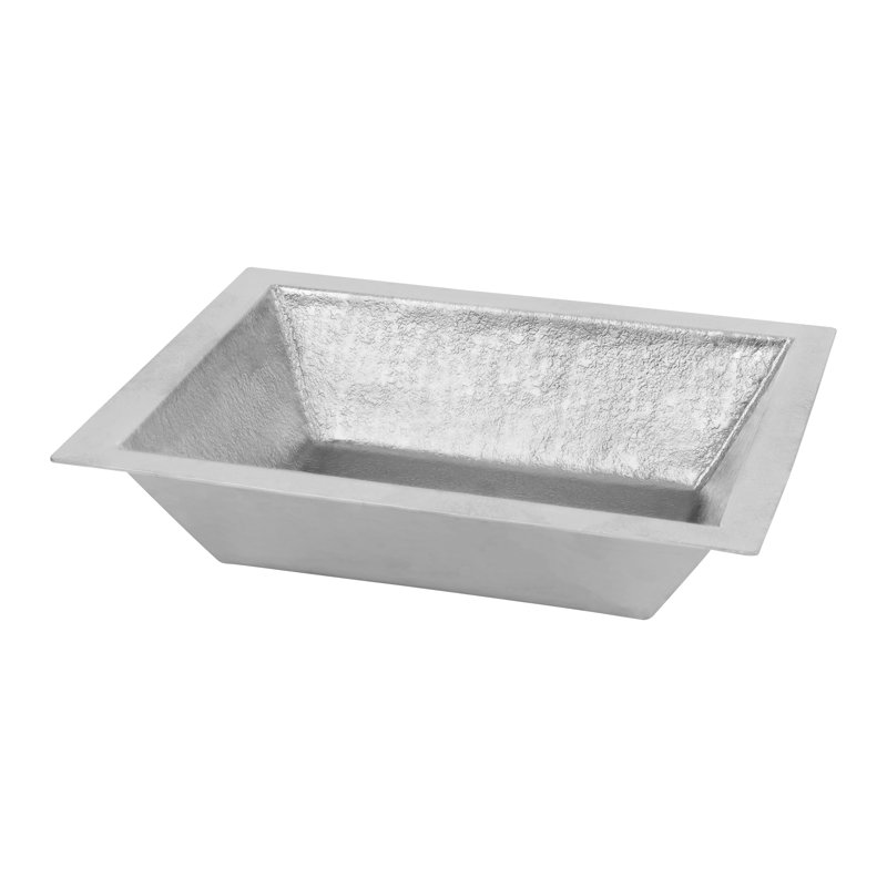 Terra Firma 17'' L Bathroom Sink, Nickel