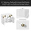 Ensemble de meuble-lavabo 36 po avec lavabo en céramique, armoire de rangement en bois massif, ensemble de meuble-lavabo autoportant avec 2 tiroirs et portes à fermeture douce