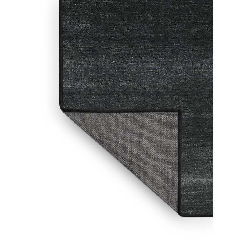 Tapis de zone noire contemporaine Rosenbalm, Rectangle 5 pi x 7 pi