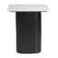 Table d'appoint Fiora blanche et noire