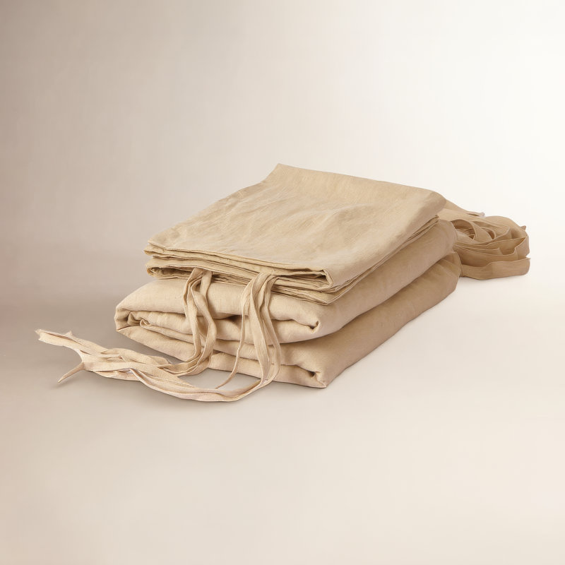 Ginesta Modern & Contemporary Duvet Cover, King Duvet Cover + 2 King Shams, Natural
