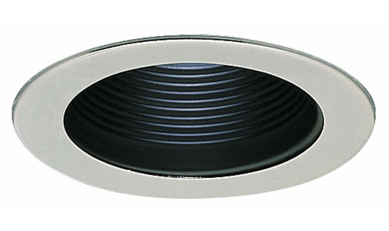 4'' Baffle Recessed Trim, Black/White