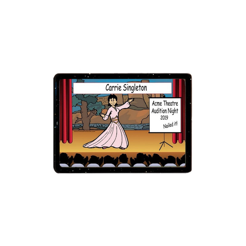 Personalized Actress Acrylic Magnet - Great Gift!, Yes