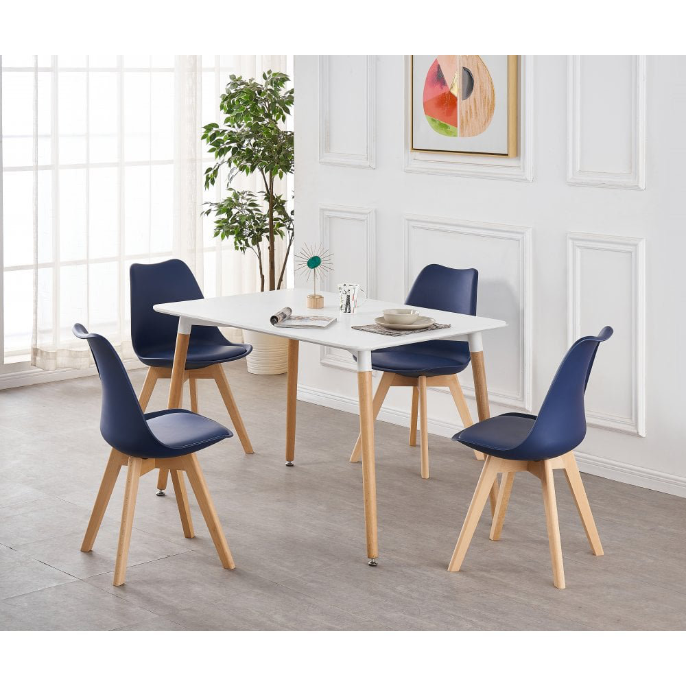 Zane 4 Person Modern Dining Table Set