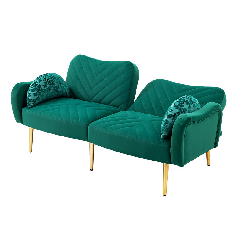Canapé d'appoint Norika, Green Polyester
