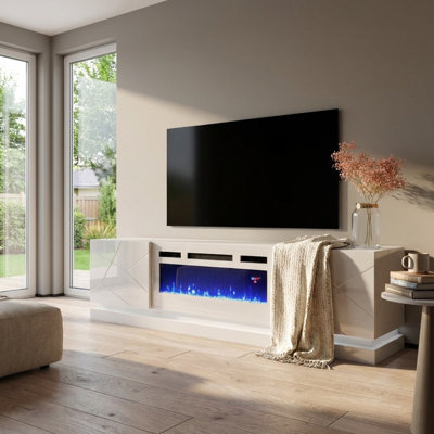 Meuble télé 70,9 po avec foyer électrique 70,9 po