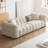 110.24" White 100% Polyester Modular Sofa cushion couch