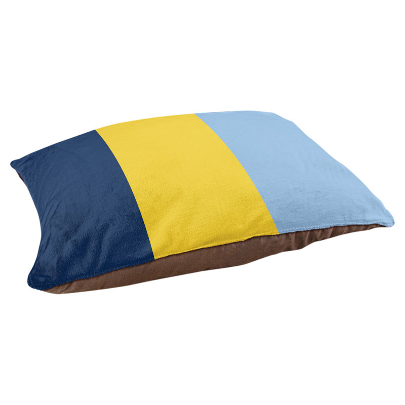 Coussin d'extérieur pour chien Florida Tribe, Extra Large (50" W x 40" D x 17" H), Navy Blue/Yellow/Light Blue
