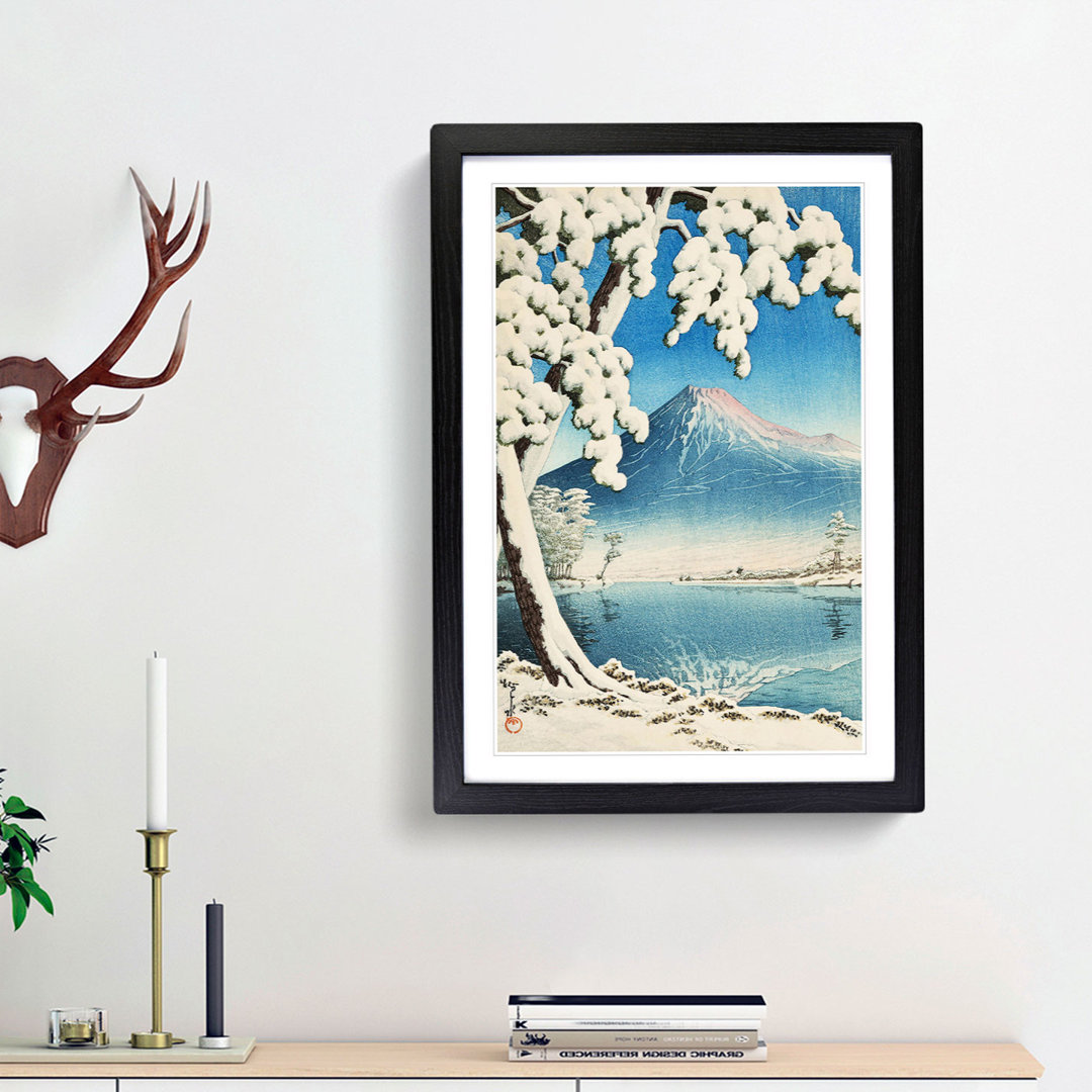 Snowfall on Mount Fuji by Tsuchiya Koitsu - Picture Frame Painting Print