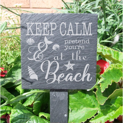 Woodway Stone Plants & Flowers Garden Sign