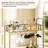 2 Tier Rolling Wine Bar Cart for Home, Small Alcohol Liquor Cart with Mirrored Shelves, Wine Racks & Glass Holder, Compact for Dining Room Living Room Party, Gold-951818628
