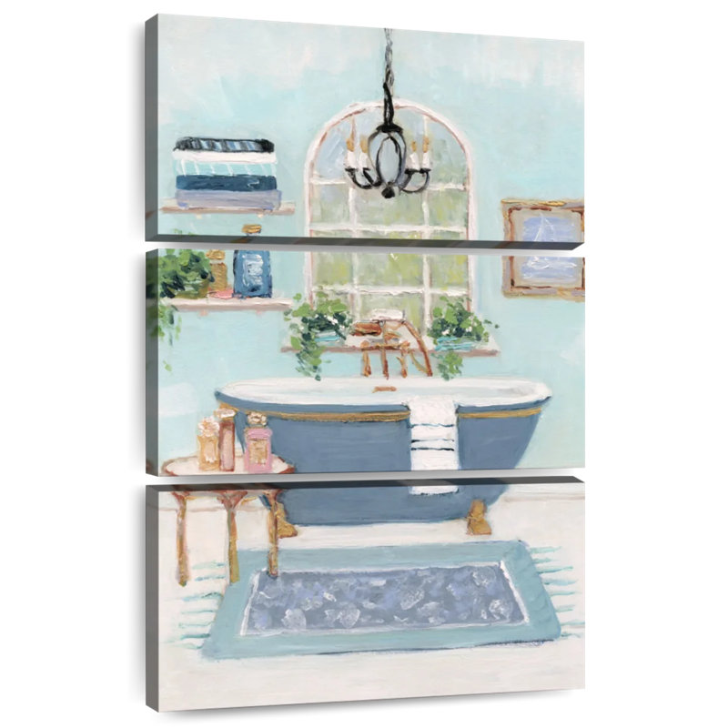 Bain bleu azur Kerrick I, H 32 po x l 20 po