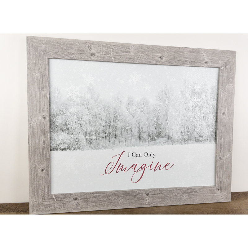 «I Can Only Imagine Winter Trees Snow Glitter», art religieux