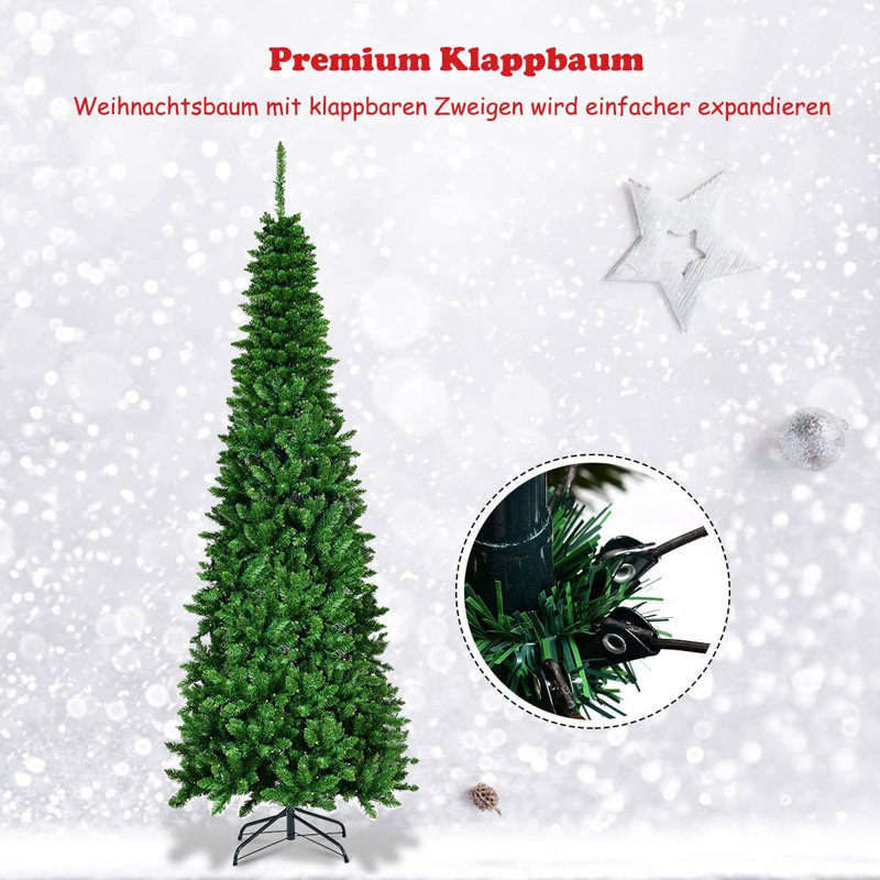 7.38' H Lighted Artificial Christmas Tree