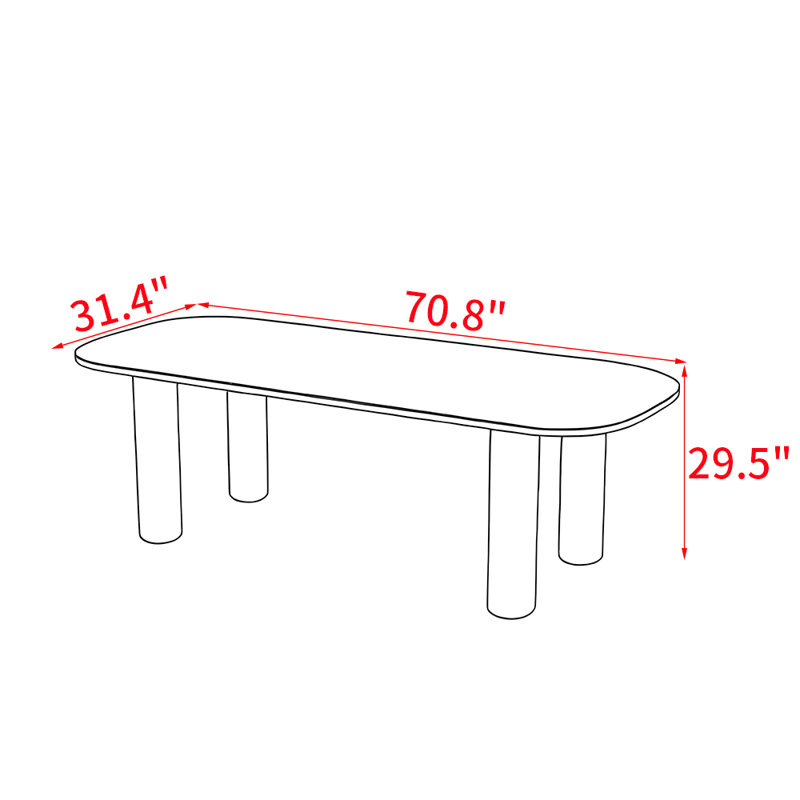 Rubenstein, 29.5"H x 70.8"L x 31.4"W