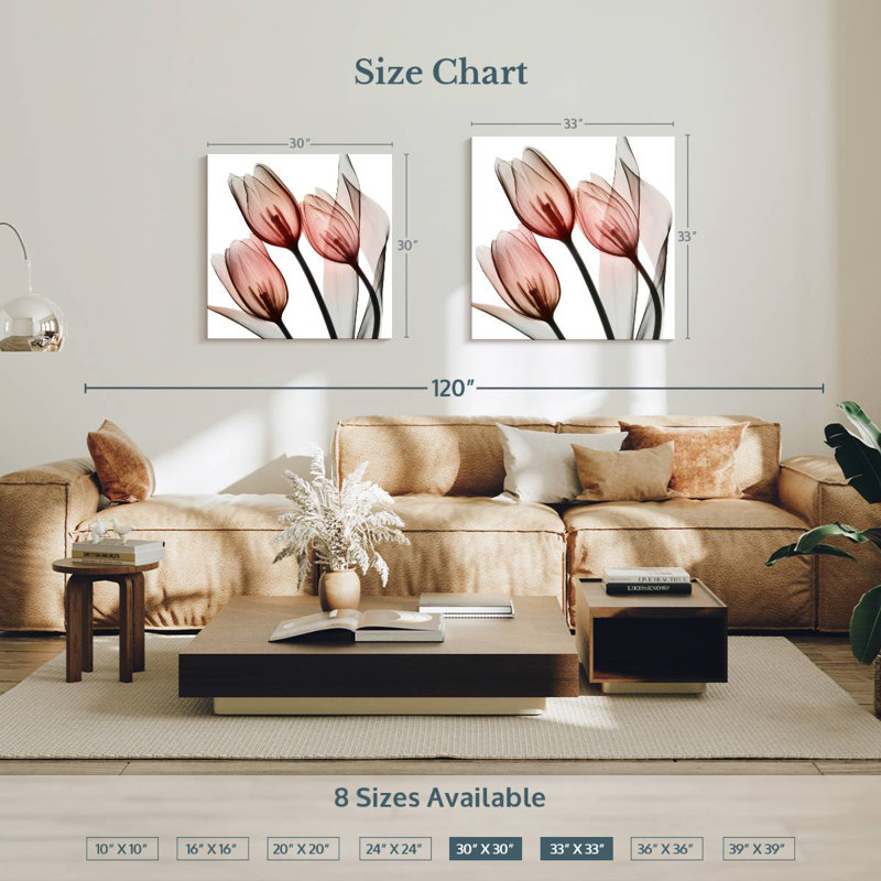 Arney Splendid Tulips, H 33 po x l 33 po