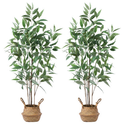 Eucalyptus artificiel Adcock dans un panier