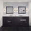 Meuble-lavabo double 84 po x 22 po, comptoir en marbre de Carrare-46124955-46124952