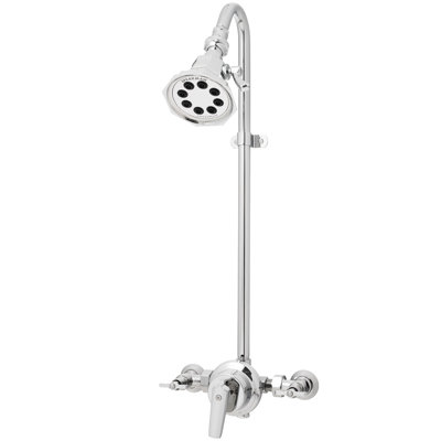 Douche pour l’extérieur à fixation murale 2,5 gpm 8 jets Vintage