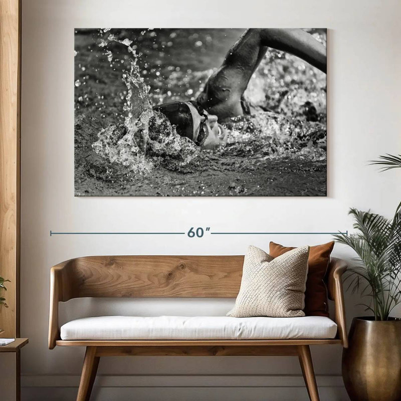Sireci Olympic Swimmer, 34" H x 51" W
