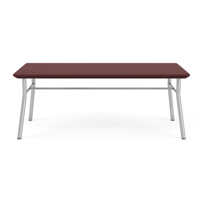 Lesro Table basse Mystic, Red Wood, Silver