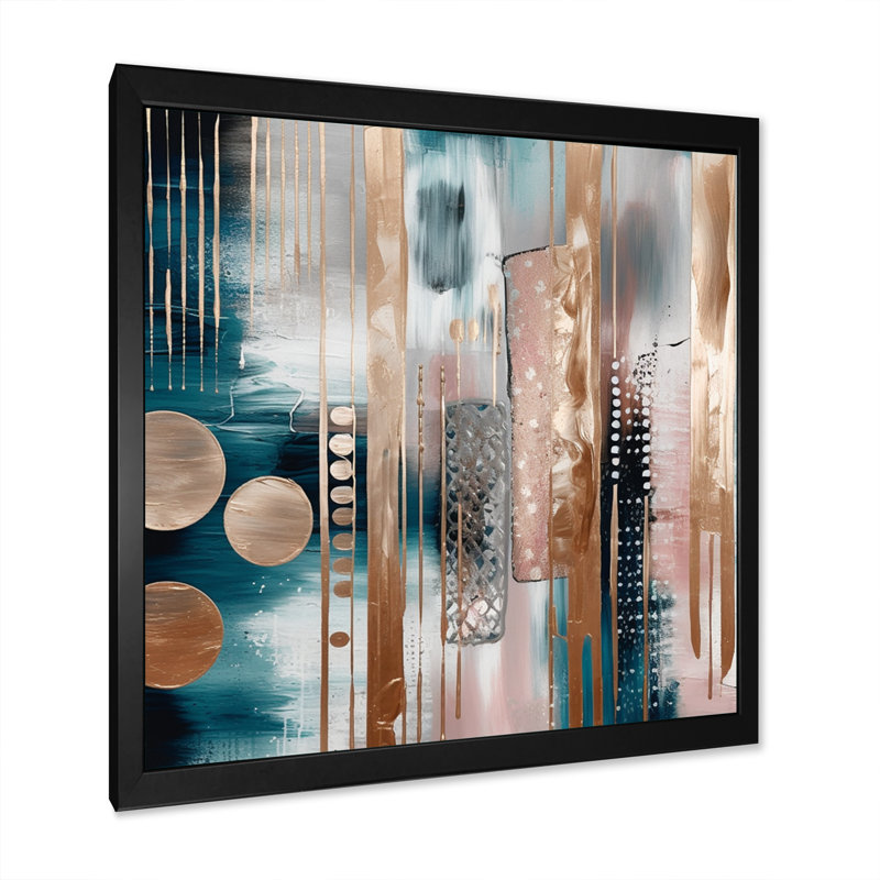 Douces couleurs, formes et lignes, marbre IV - impressions sur toile de marbre abstraites, H 16 po x l 16 po x P 1 po